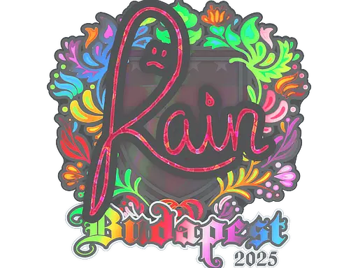 Sticker | rain (Holo) | Budapest 2025