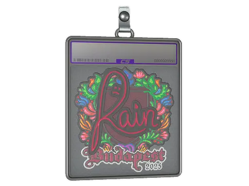 Sticker Slab | rain (Embroidered) | Budapest 2025
