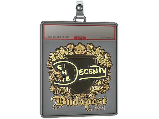 Sticker Slab | decenty (Gold) | Budapest 2025