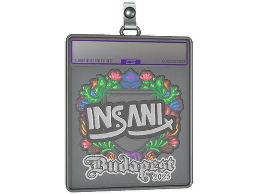 Sticker Slab | insani (Embroidered) | Budapest 2025