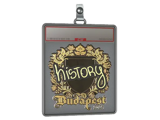 Sticker Slab | History (Gold) | Budapest 2025