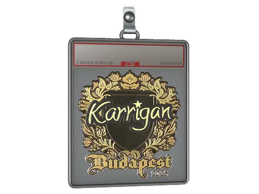 Sticker Slab | karrigan (Gold) | Budapest 2025