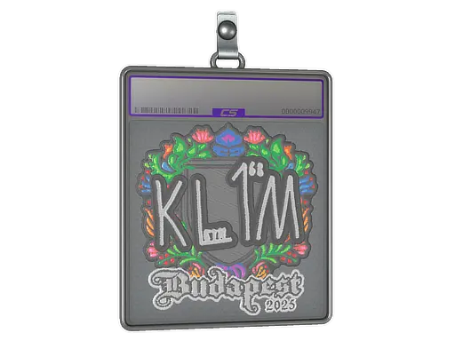 Sticker Slab | kl1m (Embroidered) | Budapest 2025