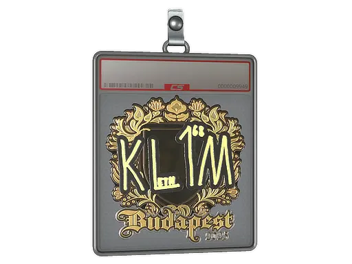 Sticker Slab | kl1m (Gold) | Budapest 2025
