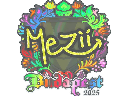 Sticker | mezii (Holo) | Budapest 2025