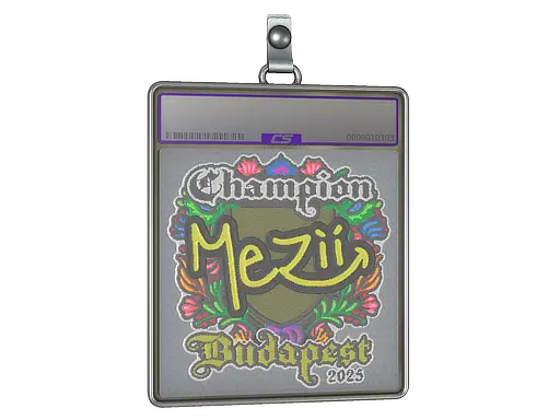 Sticker Slab | mezii (Embroidered, Champion) | Budapest 2025