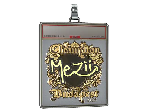 Sticker Slab | mezii (Gold, Champion) | Budapest 2025