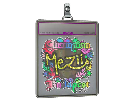 Sticker Slab | mezii (Holo, Champion) | Budapest 2025
