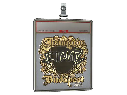 Sticker Slab | FlameZ (Gold, Champion) | Budapest 2025
