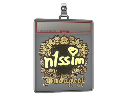 Sticker Slab | n1ssim (Gold) | Budapest 2025