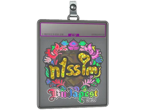 Sticker Slab | n1ssim (Holo) | Budapest 2025