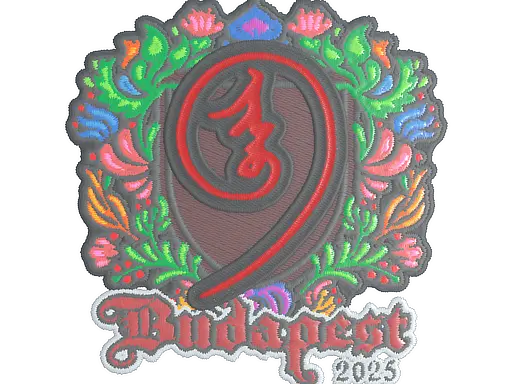 Sticker | nin9 (Embroidered) | Budapest 2025
