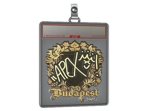 Sticker Slab | apEX (Gold) | Budapest 2025