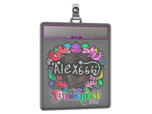 Sticker Slab | alex666 (Holo) | Budapest 2025