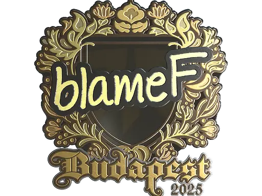 Sticker | blameF (Gold) | Budapest 2025