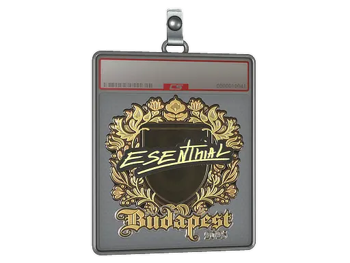 Sticker Slab | esenthial (Gold) | Budapest 2025
