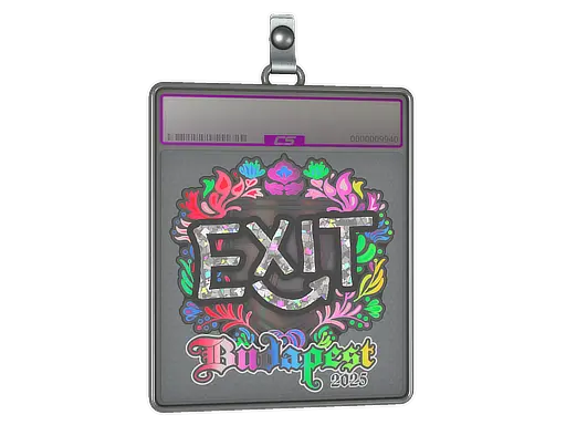 Sticker Slab | exit (Holo) | Budapest 2025