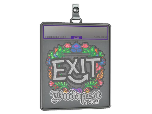 Sticker Slab | exit (Embroidered) | Budapest 2025