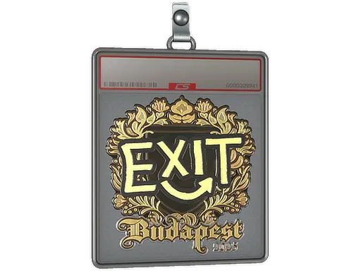 Sticker Slab | exit (Gold) | Budapest 2025
