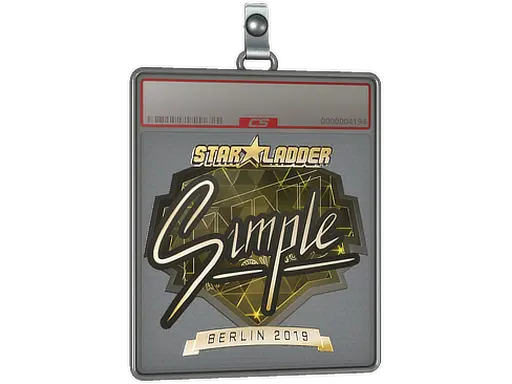Sticker Slab | s1mple (Gold) | Berlin 2019