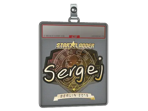Sticker Slab | sergej (Gold) | Berlin 2019