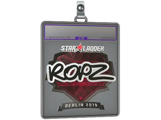 Sticker Slab | ropz (Foil) | Berlin 2019