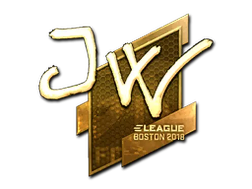 Sticker | JW (Gold) | Boston 2018