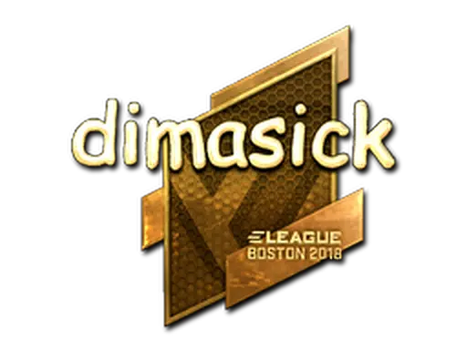 Sticker | dimasick (Gold) | Boston 2018