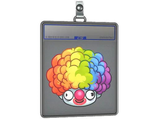 Sticker Slab | Clown Wig