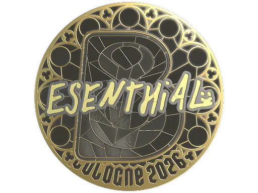 Sticker | esenthial (Gold) | Cologne 2026