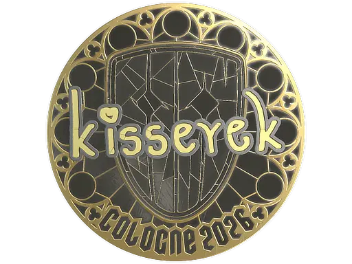 Sticker | kisserek (Gold) | Cologne 2026