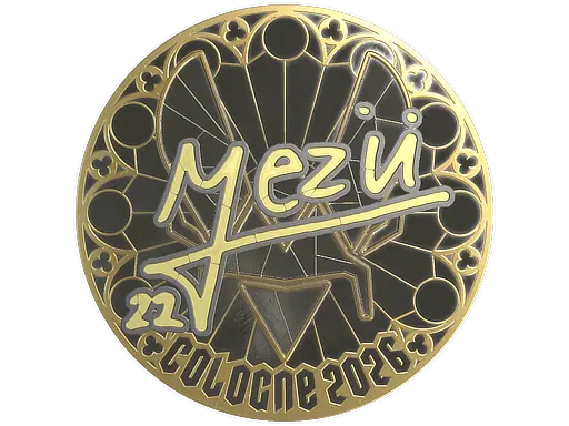Sticker | mezii (Gold) | Cologne 2026