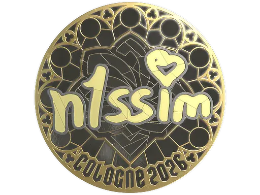 Sticker | n1ssim (Gold) | Cologne 2026