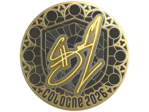 Sticker | siuhy (Gold) | Cologne 2026