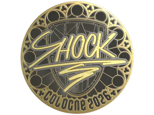Sticker | SHOCK (Gold) | Cologne 2026