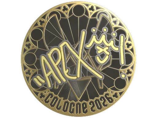 Sticker | apEX (Gold) | Cologne 2026