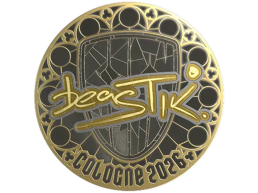 Sticker | beastik (Gold) | Cologne 2026