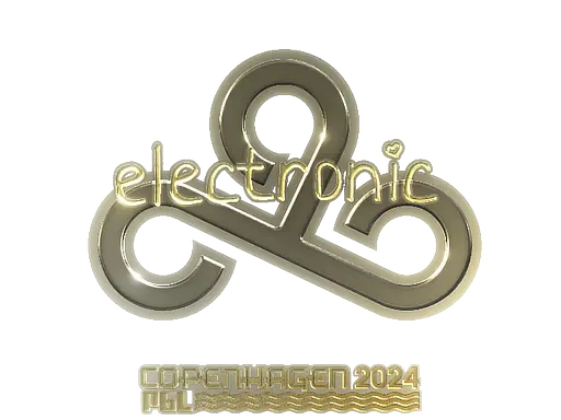 Sticker | electronic (Gold) | Copenhagen 2024