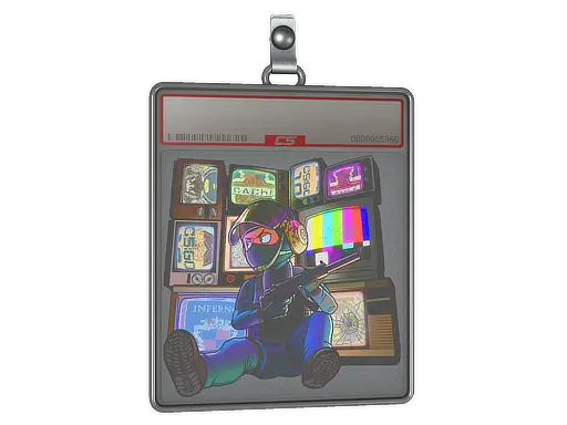 Sticker Slab | TV Installation (Lenticular)