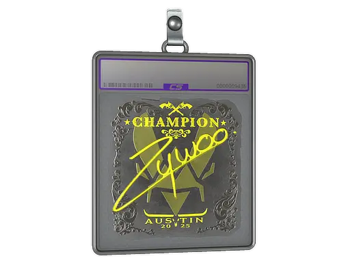 Sticker Slab | ZywOo (Foil, Champion) | Austin 2025
