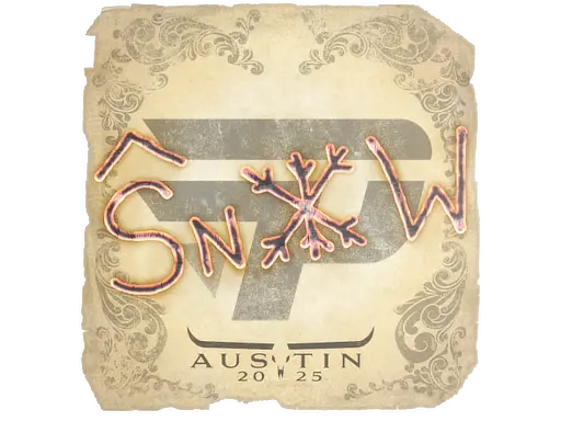Sticker | snow | Austin 2025