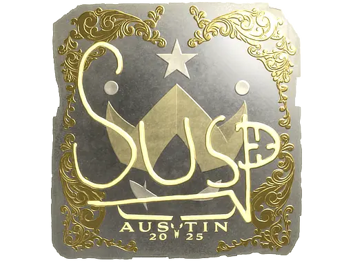 Sticker | susp (Gold) | Austin 2025