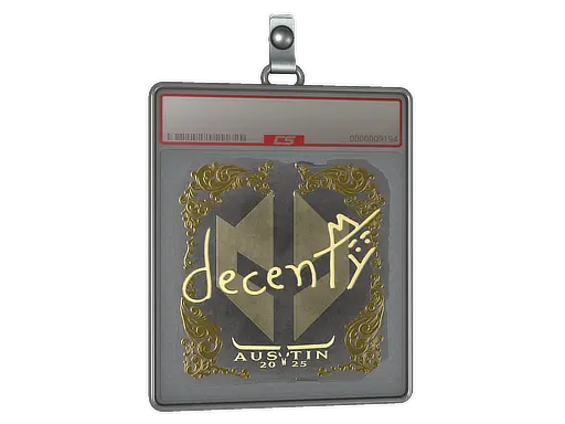 Sticker Slab | decenty (Gold) | Austin 2025