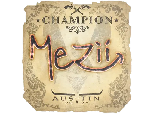 Sticker | mezii (Champion) | Austin 2025
