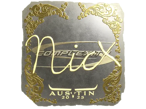 Sticker | nicx (Gold) | Austin 2025