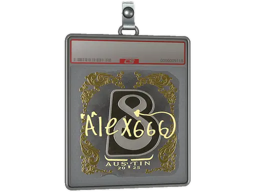 Sticker Slab | alex666 (Gold) | Austin 2025