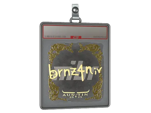 Sticker Slab | brnz4n (Gold) | Austin 2025
