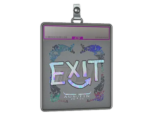 Sticker Slab | exit (Holo) | Austin 2025
