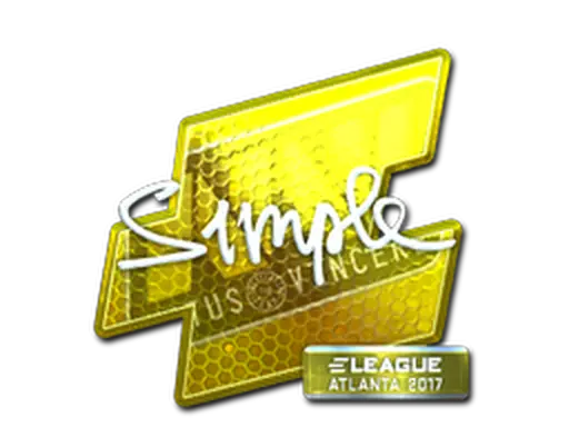 Sticker | s1mple (Foil) | Atlanta 2017