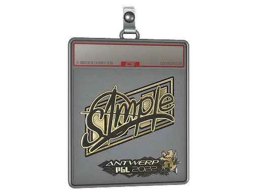 Sticker Slab | s1mple (Gold) | Antwerp 2022